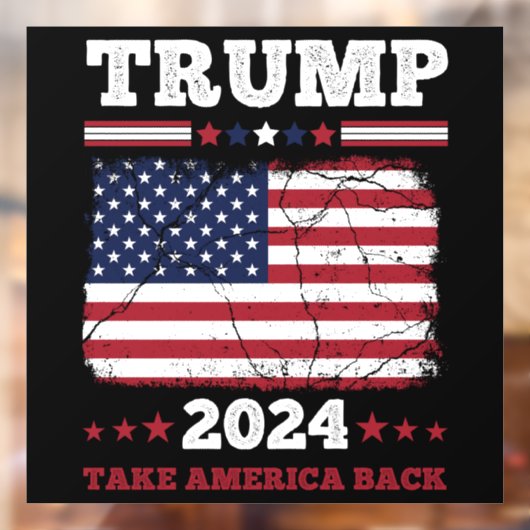 Trump 2024 raamsticker (Vel 2)