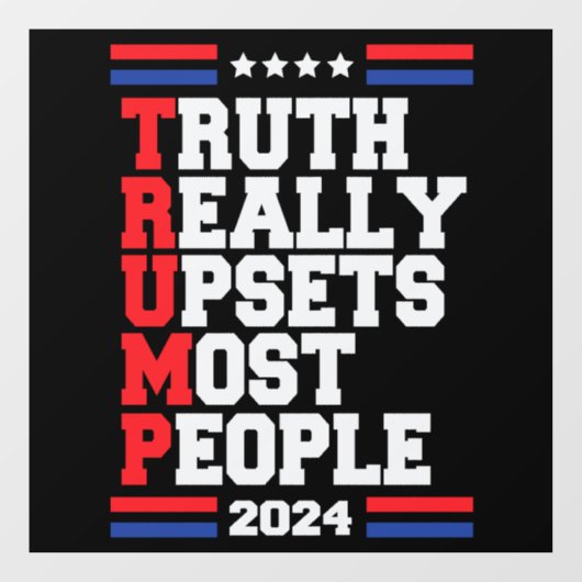 Trump 2024 raamsticker (Vel)