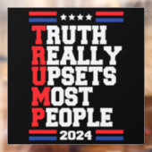 Trump 2024 raamsticker (Vel 2)
