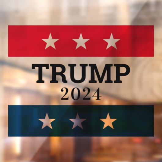 Trump 2024 raamsticker (Vel 2)