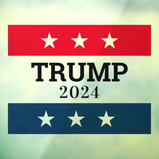 Trump 2024 raamsticker (Vel 3)