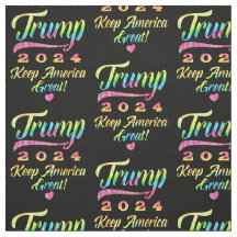 Trump 2024 Rainbow Tie Dye Houd Amerika groot