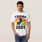TRUMP 2024 RAINBOW UNICORN T-SHIRTS T - SHIRTS (Voorkant volledig)
