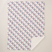 Trump 2024 Reclaim America Sherpa Blanket Sherpa Deken (Voorkant)