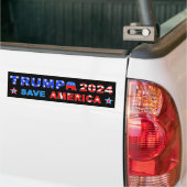 TRUMP 2024 RED AMERIKA BUMPERSTICKER (Op Truck)