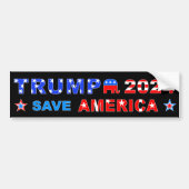 TRUMP 2024 RED AMERIKA BUMPERSTICKER (Voorkant)