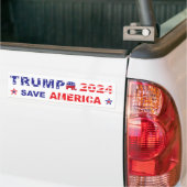 TRUMP 2024 RED AMERIKA BUMPERSTICKER (Op Truck)