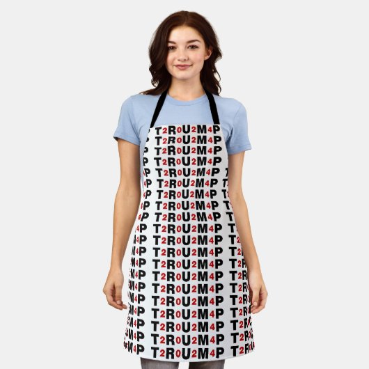 Trump 2024 Red Apron Schort (Gedragen)