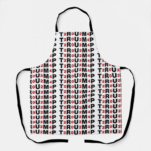 Trump 2024 Red Apron Schort (Voorkant)