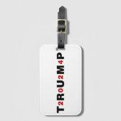 Trump 2024 Red Bagagelabel (Voorkant (verticaal))