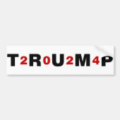 Trump 2024 Red Bumpersticker (Voorkant)