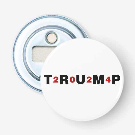 Trump 2024 Red Button Flesopener (Voorkant)