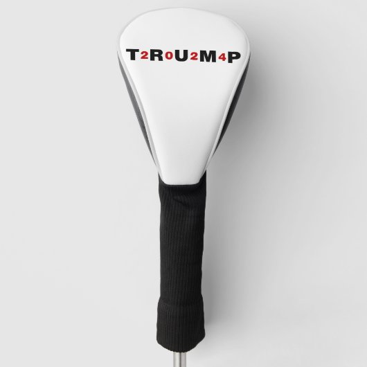 Trump 2024 Red Golf Head Hoesje Golfheadcover (Voorkant)
