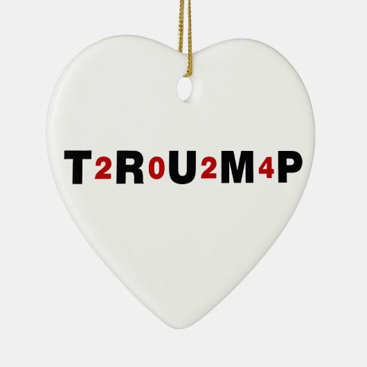 Trump 2024 Red Keramisch Ornament (Rechts)