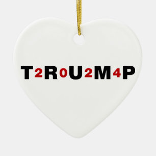 Trump 2024 Red Keramisch Ornament