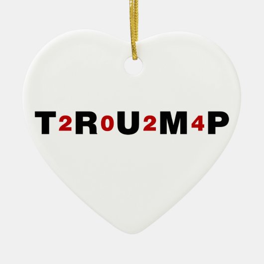 Trump 2024 Red Keramisch Ornament (Voorkant)