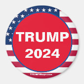 TRUMP 2024 Red Patriotic magnet (Voorkant)
