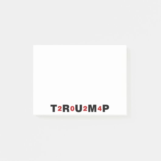 Trump 2024 Red Post-it® Notes (Voorkant)