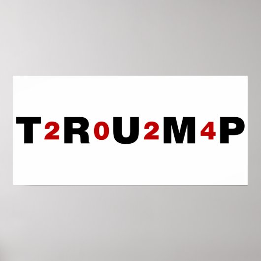 Trump 2024 Red Poster (Voorkant)