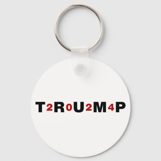 Trump 2024 Red Sleutelhanger (Achterkant)