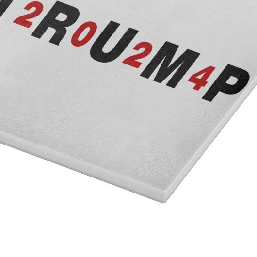 Trump 2024 Red Snijplank (Hoek)