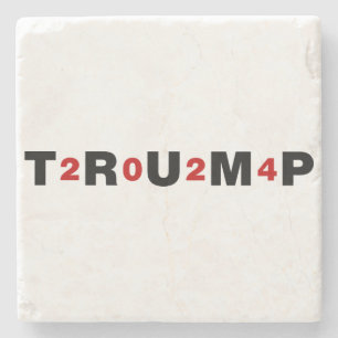 Trump 2024 Red Stenen Onderzetter