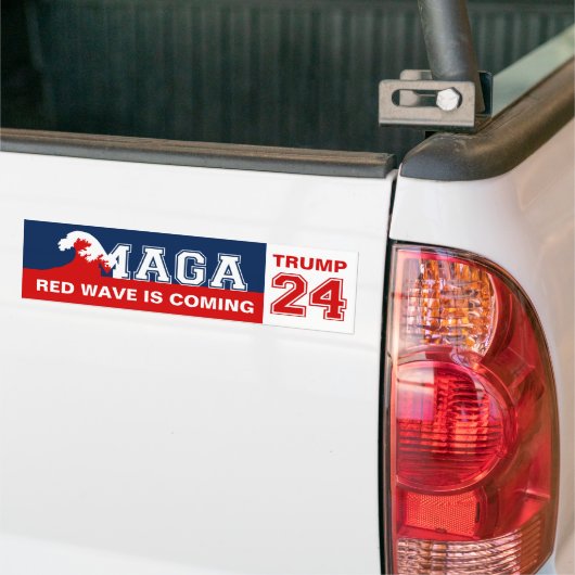 TRUMP 2024 Red Wave Bumpersticker (Op Truck)