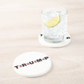 Trump 2024 Red Zandsteen Onderzetter (Zijkant)