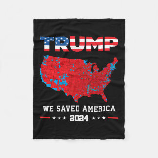 Trump 2024 redde Amerikaanse presidentsverkiezinge Fleece Deken