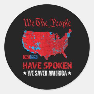 Trump 2024 redde Amerikaanse presidentsverkiezinge Ronde Sticker