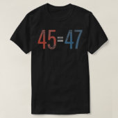 Trump 2024 ReElecection 4547 Aged  Distress T-shirt (Design voorkant)