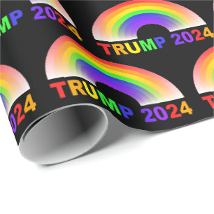 Trump 2024 Regenboog Cadeaupapier