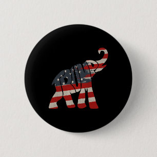 Trump 2024 Republikeinse Olifant Trump Supporter Ronde Button 5,7 Cm