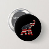 Trump 2024 Republikeinse Olifant Trump Supporter Ronde Button 5,7 Cm (Voorkant /achterkant)