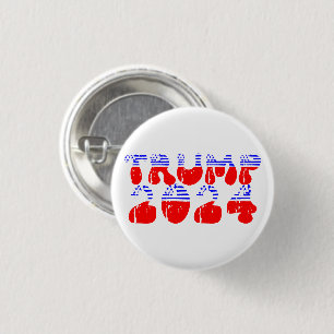 Trump 2024 Retro Groovy Patriottisch Ronde Button 3,2 Cm