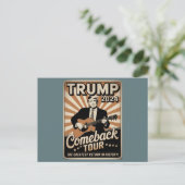  TRUMP 2024 Rocks COMEBACK TOUR Briefkaart (Staand voorkant)