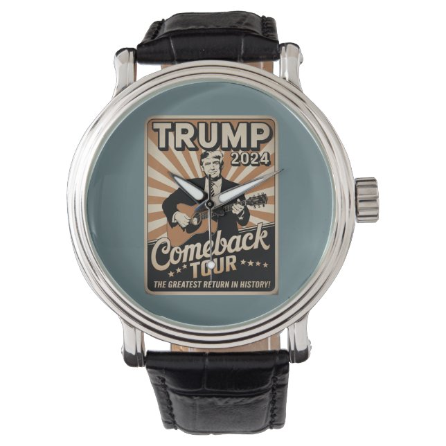  TRUMP 2024 Rocks COMEBACK TOUR Horloge (Voorkant)