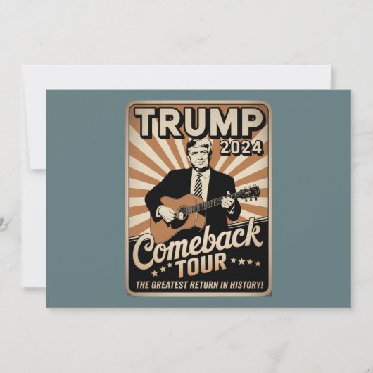 TRUMP 2024 Rocks COMEBACK TOUR Kaart (Voorkant)
