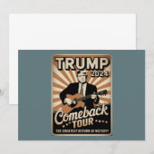 TRUMP 2024 Rocks COMEBACK TOUR Kaart (Voorkant / Achterkant)