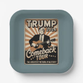  TRUMP 2024 Rocks COMEBACK TOUR Papieren Bordje (Voorkant)