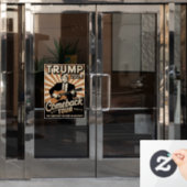  TRUMP 2024 Rocks COMEBACK TOUR Raamsticker (Kantoordeur)