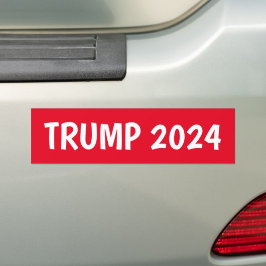 TRUMP 2024 RODE BUMPERSTICKER (Op auto)