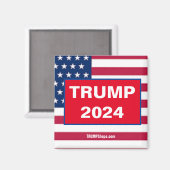 TRUMP 2024 rode magneet (Voorkant / Achterkant)