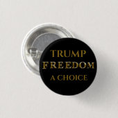 TRUMP 2024 RONDE BUTTON 3,2 CM (Voorkant /achterkant)