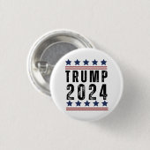Trump 2024 ronde button 3,2 cm (Voorkant /achterkant)