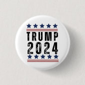 Trump 2024 ronde button 3,2 cm (Voorkant)