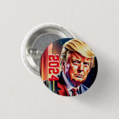 Trump 2024 ronde button 3,2 cm (Voorkant /achterkant)