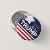 Trump 2024 ronde button 3,2 cm (Voorkant /achterkant)