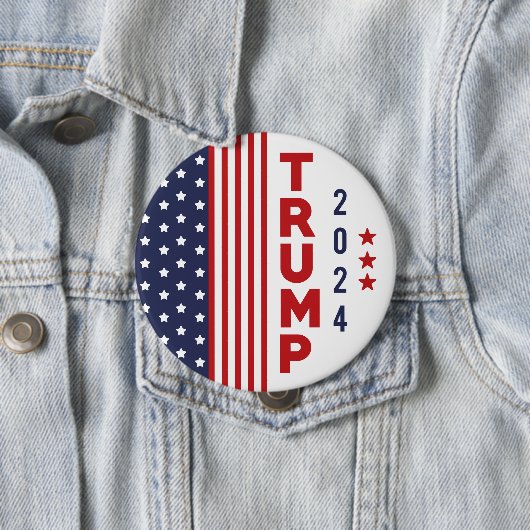 Trump 2024 ronde button 4,0 cm (In situ)