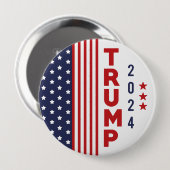 Trump 2024 ronde button 4,0 cm (Voorkant /achterkant)